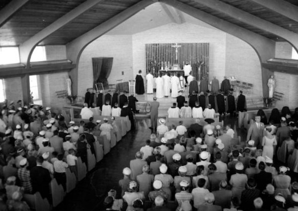 Our Lady Queen of Peace Church dedication – Madison, WI in 1955